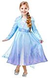Rubie's- Abito Disney Rubie’s Costume Elsa Travel Frozen 2 Deluxe Bambini, Multicolore, S, 300506-3-4 Anni