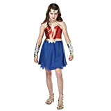 Rubie's- Costume per Bambini, Wonder Woman, Multicolore, L, IT640816, 9/10 anni
