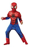 Rubie's-Costume Spiderman Deluxe bambino 640841-M Spider-Man 5-7 anni, Rosso, M: 5-6 Years