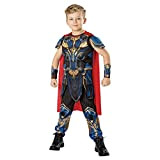 Rubie's Costume Thor Deluxe Love And Thunder per ragazzi, Top musculoso con dettagli, pantaloni, mantello e guanti, Oficiale Marvel per ...