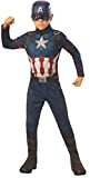 Rubie's Costume ufficiale di Capitan America di Avengers Endgame, età 8-10 anni, altezza 147 cm, taglia 12-14, versione inglese
