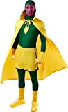 Rubie's Costume ufficiale Disney Marvel Vision da uomo, costume da adulto, Come mostrato, Standard