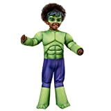 Rubie's II - Costumes - Marvel: Spidey and His Amazing Friends Hulk Deluxe Costume Toddler 3-4 Years, Multicolore