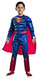 Rubie's Superman Black Line Deluxe Costume per Ragazzi, Tuta con Muscolo Petto e Mantello, Ufficiale DC Comics, Warner Bros per ...