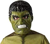 Rubie's The Marvel Avengers Hulk Deluxe-Maschera per bambini, Verde, Taglia unica, 39215