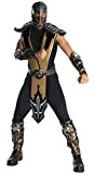 Rubies Costume Co - Costume dei personaggi di Mortal Kombat, Scorpion, per adulti, color oro