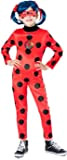 Rubies Costume Miraculous Ladybug Premium per Ragazze, Tuta in velluto a pois glitter e Maschera, Zag Ufficiale, per Carnevale, Compleanno, ...