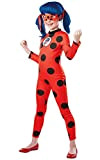 Rubies Costume Miraculous Ladybug Tikki per bambina, tuta Ladybug con maschera, Zag ufficiale, per Carnevale, Compleanni, Natale e Halloween