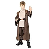 Rubies Costume Obi Wan Kenobi Deluxe per bambini, maglietta, pantaloni con cintura e tunica con cappuccio, ufficiale dei film di ...