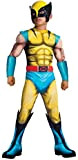 Rubies Marvel Universe Classic Collection Deluxe Fiber-Filled Muscle-Chest Wolverine Costume, Medium (8-10) by Rubie's