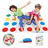 Ruikdly Twister Gioco per bambini Twister Party Game Balance Floor Gioco Pad Twister Ultimate Twisting Game per bambini e adulti, ...