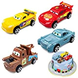 Saetta Mcqueen Kit Macchina Giocattolo 4 pcs, Pixar Mini Cars, Mini Macchinina, Auto Giocattolo per Bambini, Giocattoli per Bambini, Regalo ...