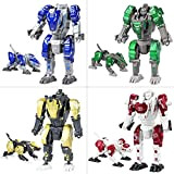 Sanggi 4 in 1 Transformable Deluxe Robot, 4 Pezzi Robot in Lega Giocattoli, Adatto a Bambini di età Superiore ai ...