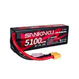 SANKAKU RC Batteria Lipo 2s 5100 mAh 7,4V 120C Connettore XT60