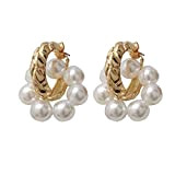 Saturey Orecchini Women Trend Women Jewelry Earing Fashion Pearl Woman Orecchini Orecchini per Le Donne