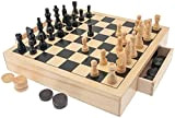 scacchi legno scacchi in legno scacchiera in legno portatile dama e scacchi in legno per bambini per adulti scacchi per ...