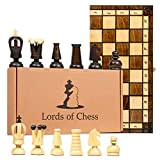 Scacchiera in Legno Professionale Scacchi - Chess, Scacchiere Set Portatile Gioco da Viaggio per Adulti Bambini 31x31 cm