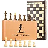 Scacchiera in Legno Professionale Scacchi con 100 campi - Chess, Scacchiere Set Portatile Gioco da Viaggio per Adulti Bambini 40 ...