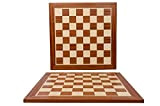 Scacchiera professionale Master of Chess n.6 54cm / 21in Scacchiera da torneo in mogano e platano intarsiato piatto - Perfetta ...