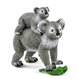 Schleich 42566 Koala madre con bambino, per bambini dai 5 anni in su, Wild Life, Multicolore