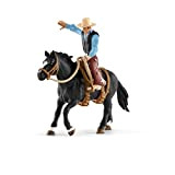 SCHLEICH- Cavallo da Rodeo con Cowboy, 41416