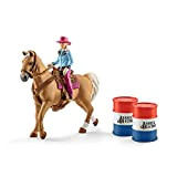 SCHLEICH- Cavallo da Rodeo con Cowgirl, 41417