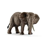 SCHLEICH- Figurina-Elefante Africano, Colore Come da Originale, Dipinto a Mano, 14761