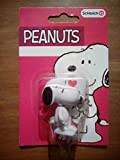 SCHLEICH Peanuts Decorazione per Torte con la Raffigurazione di Snoopy con Cartello I Love You-7,5 cm, Multicolore, 347136