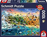 Schmidt- Puzzle Il Mondo degli Animali, 1000 Pezzi, 58324