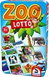 Schmidt Spiele 51433 - Carte da gioco "Zoo Lotto", in scatola di metallo, multicolore
