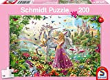 Schmidt Spiele 56197 Fata nella Foresta Magica, Puzzle da 200 Pezzi, Colore: Rosa