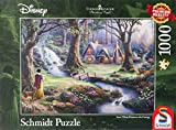 Schmidt Spiele Blanche-Neige Puzzle 59485 Thomas Kinkade Disney Biancaneve 1000 pezzi, Multicolore, 693 x 493 mm