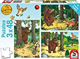Schmidt Spiele GmbH The Gruffalo Chi ha paura del Gruffelo, puzzle per bambini da 3 x 48 pezzi, Multicolore, Wer ...
