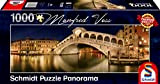 Schmidt Spiele- Manfred Voss-Puzzle panoramico Ponte Rialto, 1000 Pezzi, Multicolore, SCH59620