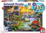 Schmidt Spiele- Puzzle da 60 Pezzi, Motivo: Dinosauro, Multicolore, 56372