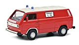 Schuco VW T3-Modellino Auto dei Vigili del Fuoco, Scala 1:64, Colore: Rosso/Bianco, 452027900