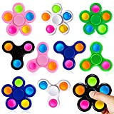 SCIONE 10 Confezioni Fidget Spinners Push Bubble Semplice Giocattolo per Bambini e Adulti, Pop Party Favors Goodie Bag Stuffers Set ...