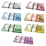 Scratch Cash Mini Bundle Euro Soldi per Giocare (Dimensioni Reali) 175 Banconote - 7 mazzette da 25 x € 5, ...