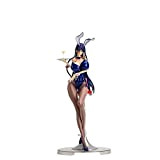 SDQDZZ Alta 28CM Pure White Magical Girl Suzuhara Misa Bunny Boxed Sculpture Gift Model Artwork Anime