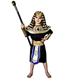 SEA HARE Costume da Faraone Egiziano da Ragazzo (S:4-6 Anni)