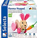 Selecta - Coniglio Hanna Hoppel, giocattolo da tirare in legno, 13 cm, 62023
