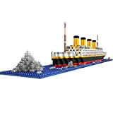 SENG, Titanic - Modellino di nave da crociera, 1860 pezzi, giocattolo da costruzione, per bambini e adulti