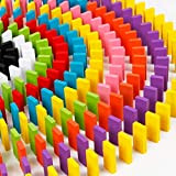 Set da 240 Pezzi Domino Kit di Costruzione per Raduno in Legno Standard Autentico in Tiglio Gioco per Bambini Gioco ...