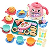Set da tè per bambini, giocattoli alimentari per giochi di ruolo, accessori da cucina giocattolo, set da tè per bambini ...