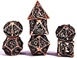 Set Dadi D&D Dungeons&Dragons, Vuoto Dadi da Gioco Poliedrici Metallo Dice Set Rpg, per Dungeons Dragons Gioco da Tavolo DND ...