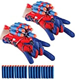 Set di 2 Launcher Glove, Guanti di Spider-man, Spara Ragnatele, Guanti da Lancio Spiderman, Guanto Spiderman Spara Ragnatele, Guanto Lanciatore ...