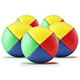 Set di 5 palline da giocoliere con istruzioni per il download – Palla da giocoliere da 62 mm – Imbottitura ...