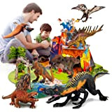 Set di 7 dinosauri 3D con 30 puzzle 3D, realistico, grande mondo di dinosauri per bambini in età prescolare educativa, ...
