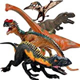 Set di giocattoli Jumbo Dinosauri, realistici grandi dinosauri modello Playset per bambini e ragazzi, regali per feste di compleanno