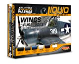 Set di lavaggi Liquid Pigments Lifecolor LP06 Wings & Fuselages Detail Emphasizer
